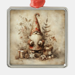 Vintage Beige Christmas Ornament