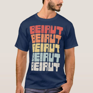 Vintage BEIRUT Lebanon Text T-Shirt