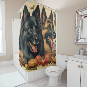 Vintage Belgian Tervuren Painting Shower Curtain