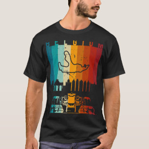 Vintage Belgium Formula Racing Track Circuit Fan T-Shirt