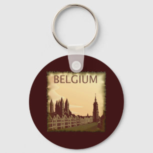 Vintage Belgium Key Ring