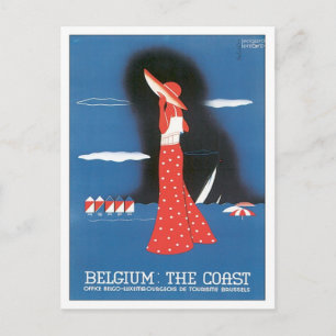 Vintage Belgium The Coast Postcard