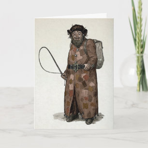 Vintage Belsnickel Christmas Card