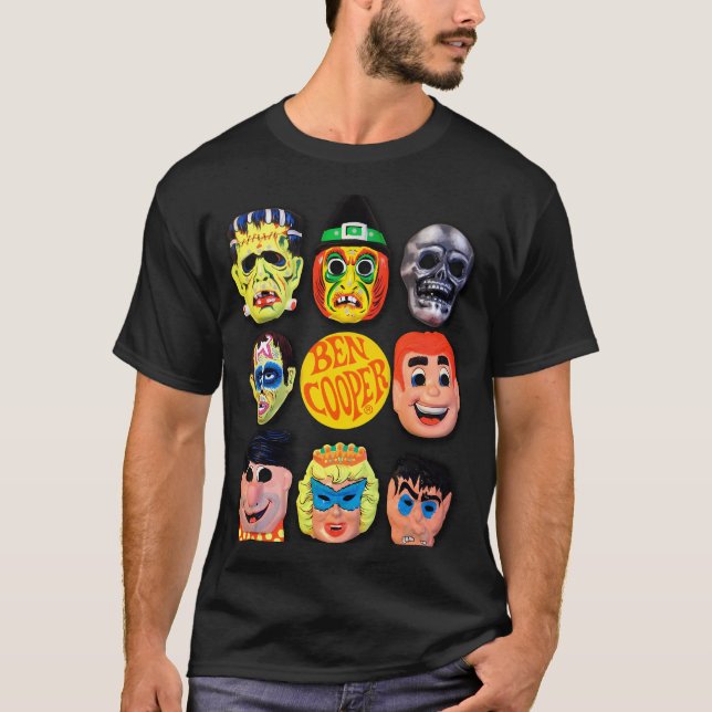 Vintage Ben Cooper Halloween Masks Classic T-Shirt (Front)