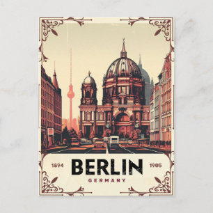 vintage berlin cathedral - Collegiate Church Postcard