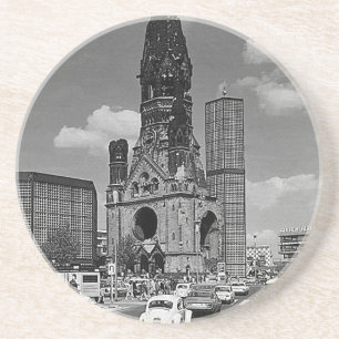 Vintage Berlin Kaiser Wilhelm Memorial church Coaster
