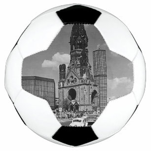Vintage Berlin Kaiser Wilhelm Memorial church Magn Soccer Ball