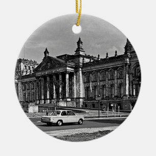 Vintage Berlin Reichstag parliament house Ceramic Ornament