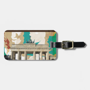 Vintage Berlin Travel Poster Luggage Tag