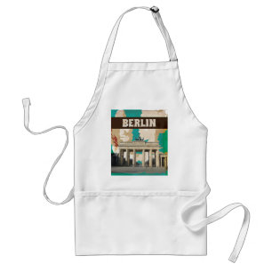 Vintage Berlin Travel Poster Standard Apron