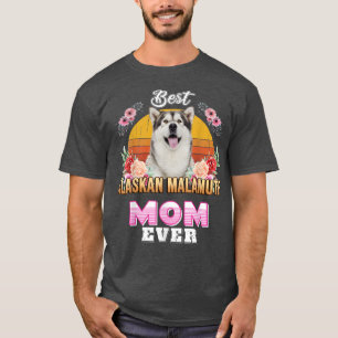 Vintage Best Alaskan Malamute Mum Ever Mothers Day T-Shirt