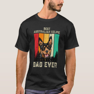 Vintage Best Australian Kelpie Dad Ever Father's D T-Shirt