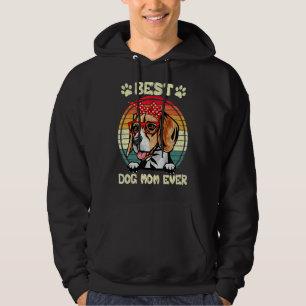 Vintage Best Beagle Mum Ever Dog Mama Mother's Da Hoodie