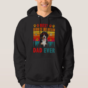 Vintage Best Bernese Mountain Dad Ever Cute Dog Su Hoodie