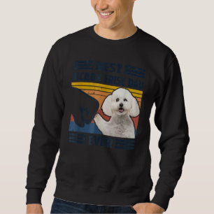 Vintage Best Bichon Frise Dad Ever Fathers Day Pup Sweatshirt