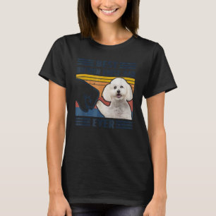 Vintage Best Bichon Frise Dad Ever Fathers Day Pup T-Shirt