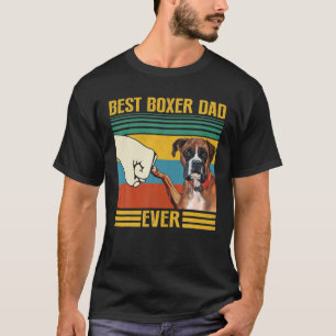 Vintage Best Boxer Dad Ever Great For Daddy Pet T-Shirt