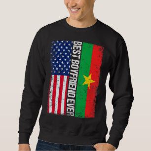 Vintage Best Boyfriend Ever Retro American Burkina Sweatshirt