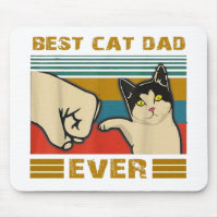 Vintage Best Cat Dad Ever Bump Fit