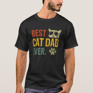 Vintage Best Cat Dad Ever Cat Daddy 1 T-Shirt
