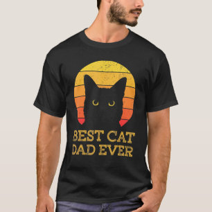 Vintage Best Cat Dad Ever Cat Daddy Retro 1 T-Shirt