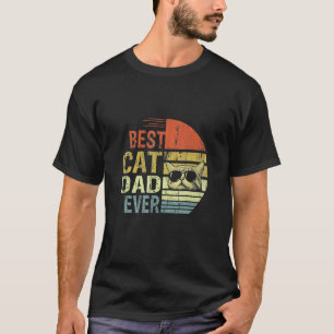 Vintage Best Cat Dad Ever Cat Daddy T-Shirt