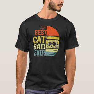 Vintage Best Cat Dad Ever Cute Cat Daddy T-Shirt