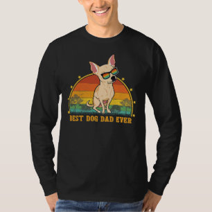 Vintage Best Chihuahua Dad Ever Dog T-Shirt