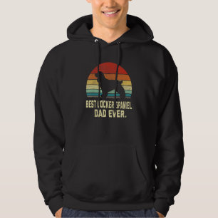 Vintage Best Cocker Spaniel Dad Ever Dog Hoodie