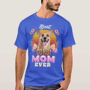 Vintage Best Corgi Mum Ever Mothers Day For Dog Mo T-Shirt