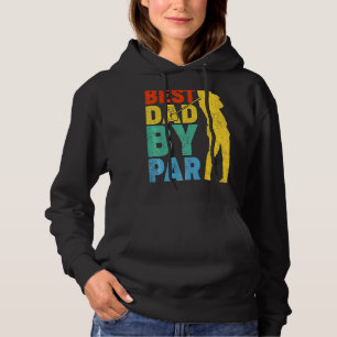 Vintage Best Dad By Par Golf Dad Golfer Father's Hoodie