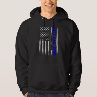 Vintage Best Dad Ever American Flag Distressed Fat Hoodie