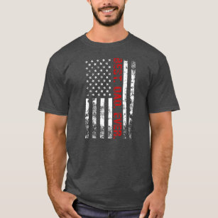 Vintage Best Dad Ever American Flag Father's Day T-Shirt