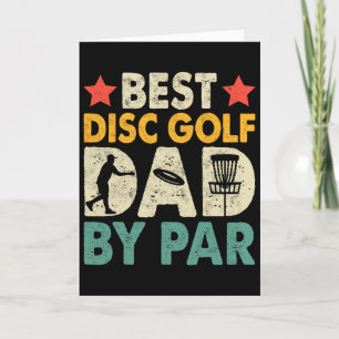 Vintage Best Disc Golf Dad By Par Tee Sket Golfer  Card