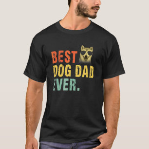 Vintage Best Dog Dad Ever  Akita T-Shirt