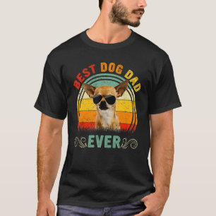 Vintage Best Dog Dad Ever Chihuahua  Owner Father' T-Shirt