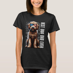 Vintage Best Dog Dad Ever Labradoodle Dog American T-Shirt