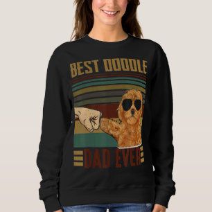 Vintage Best Doodle Dad Ever Dog Men Fathers Day Sweatshirt