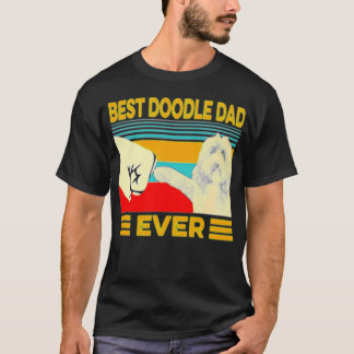 Vintage best Doodle dad ever T T-Shirt
