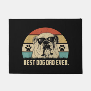 Vintage Best English Bulldog DAD Ever shirt Father Doormat