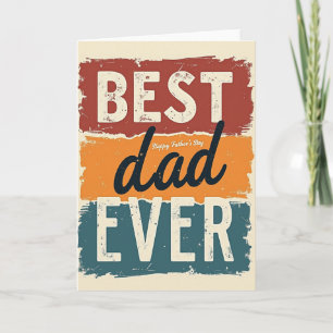 Vintage Best Ever Dad Card