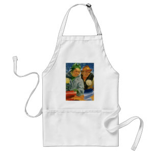 Vintage Best Friends! Elegant and Stylish Women Standard Apron