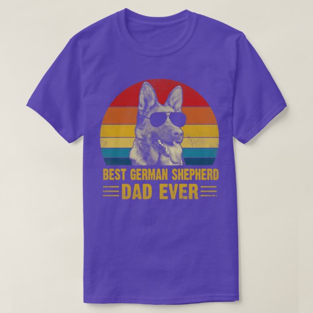 Vintage best german shepherd dad ever Shirt Father (Design Front)
