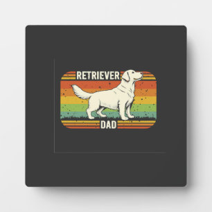 Vintage Best Golden Retriever Dad Dog Dad Plaque