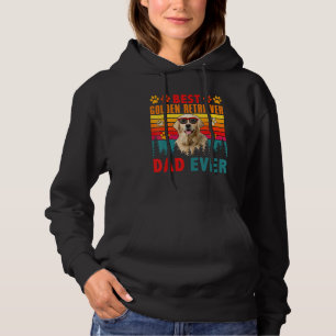 Vintage Best Golden Retriever Dad Ever Cute Dog Su Hoodie