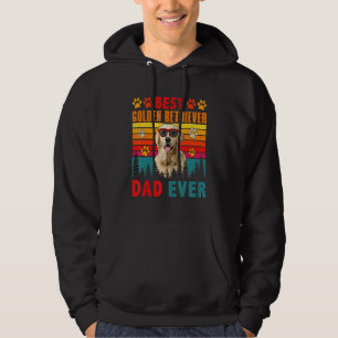 Vintage Best Golden Retriever Dad Ever Cute Dog Su Hoodie