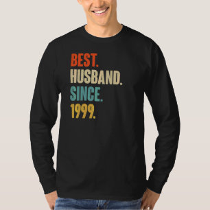 Vintage Best Husband Since 1999 23rd Wedding Anive T-Shirt
