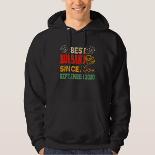 Vintage Best Husband Since September 2020 Couple A Hoodie