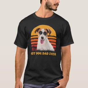 Vintage Best Jack Russell Terrier Dog Dad Puppy Fa T-Shirt