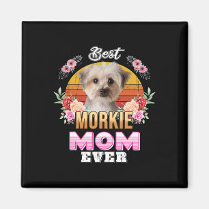 Vintage Best Morkie Mum Ever Mothers Day For Dog M Magnet